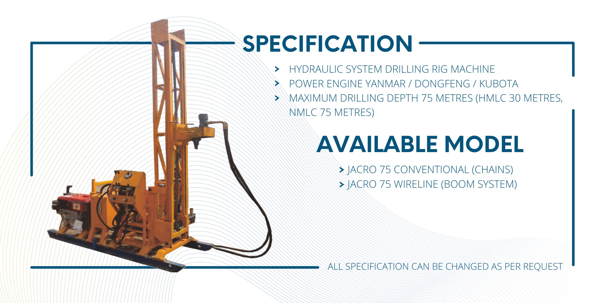 Hydraulic System Drilling Machine
