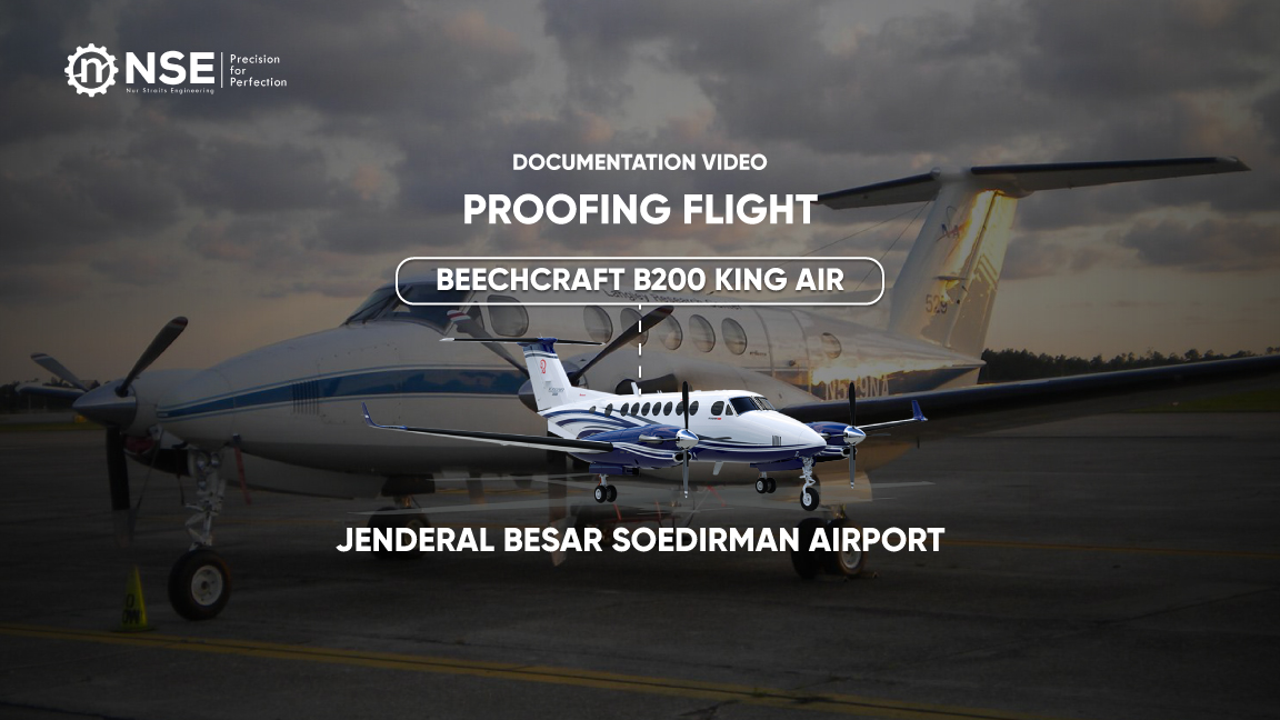 Proofing Flight Beechraft B200 King Air at Jenderal Besar Soedirman Airport