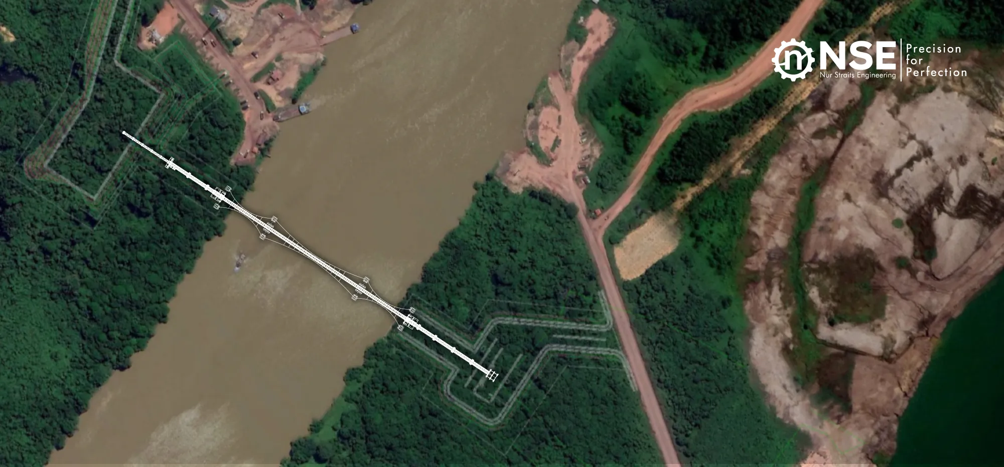 Pembangunan Suspension Bridge PMO-BMO