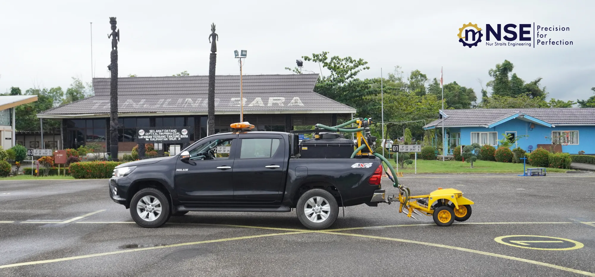 Service of Skid Resistance Test at Tanjung Bara Airport
