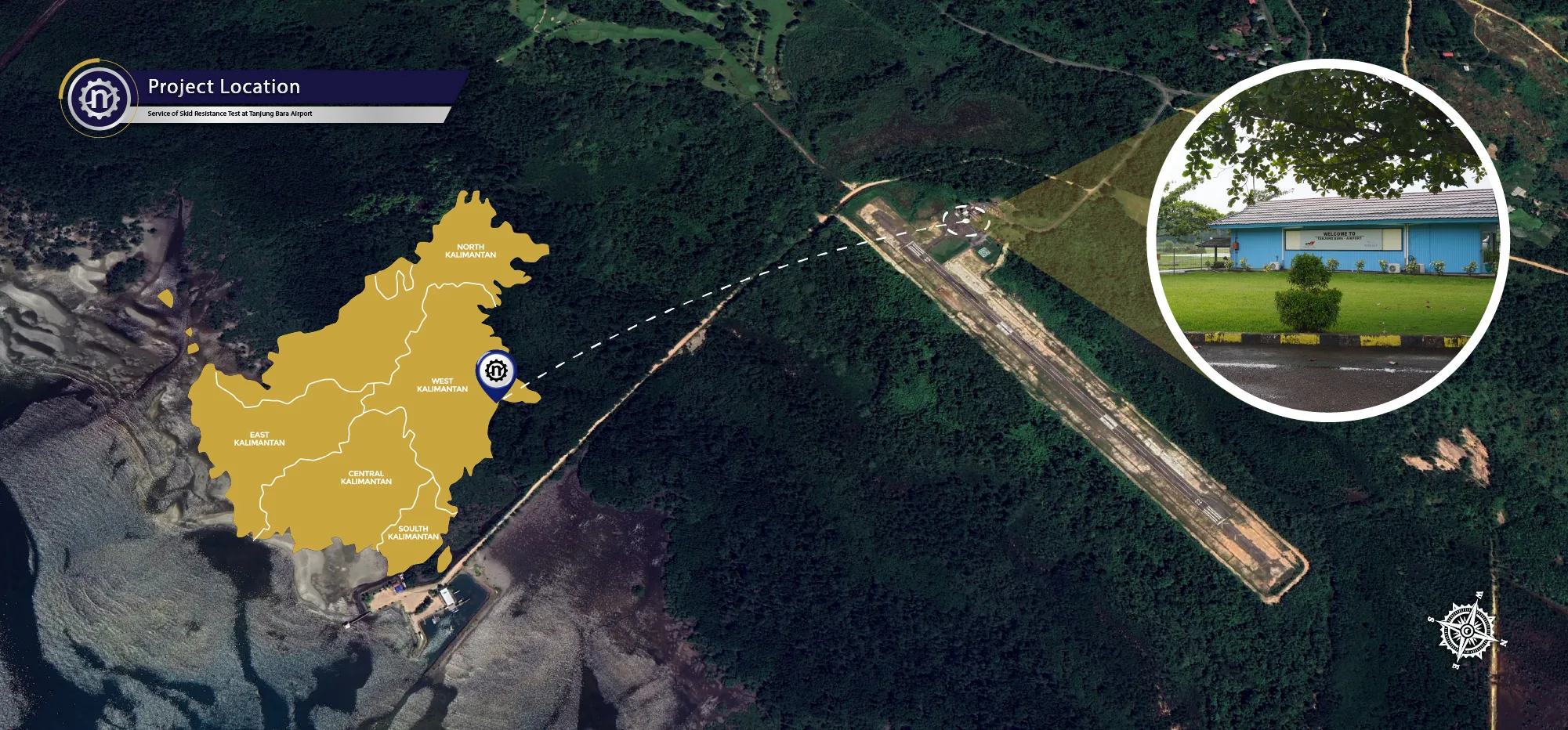 Service of Skid Resistance Test at Tanjung Bara Airport