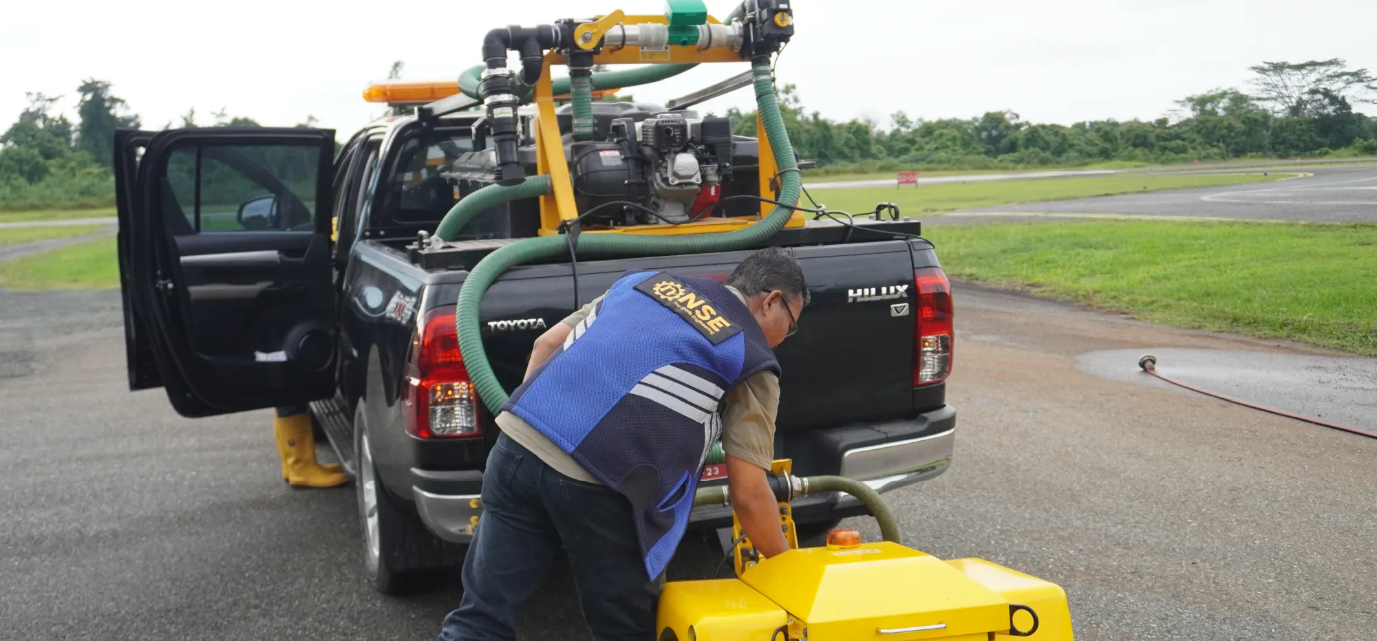 Service of Skid Resistance Test at Tanjung Bara Airport
