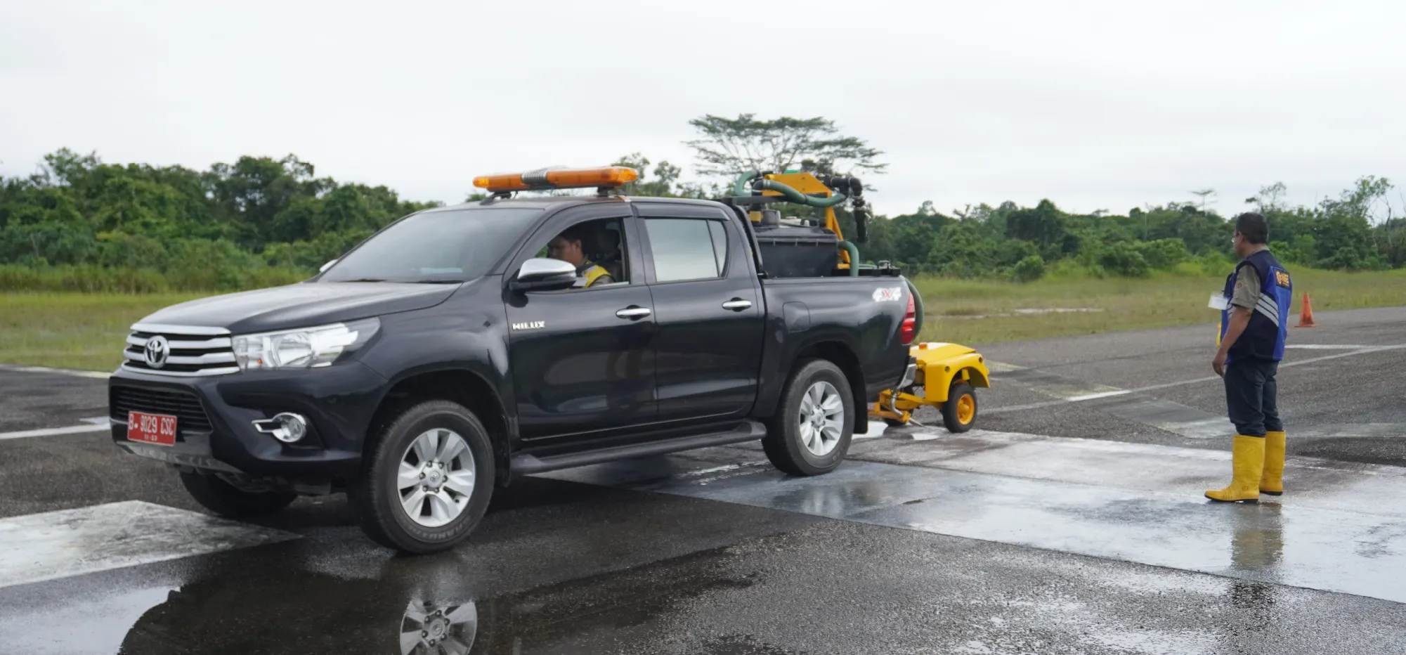 Service of Skid Resistance Test at Tanjung Bara Airport