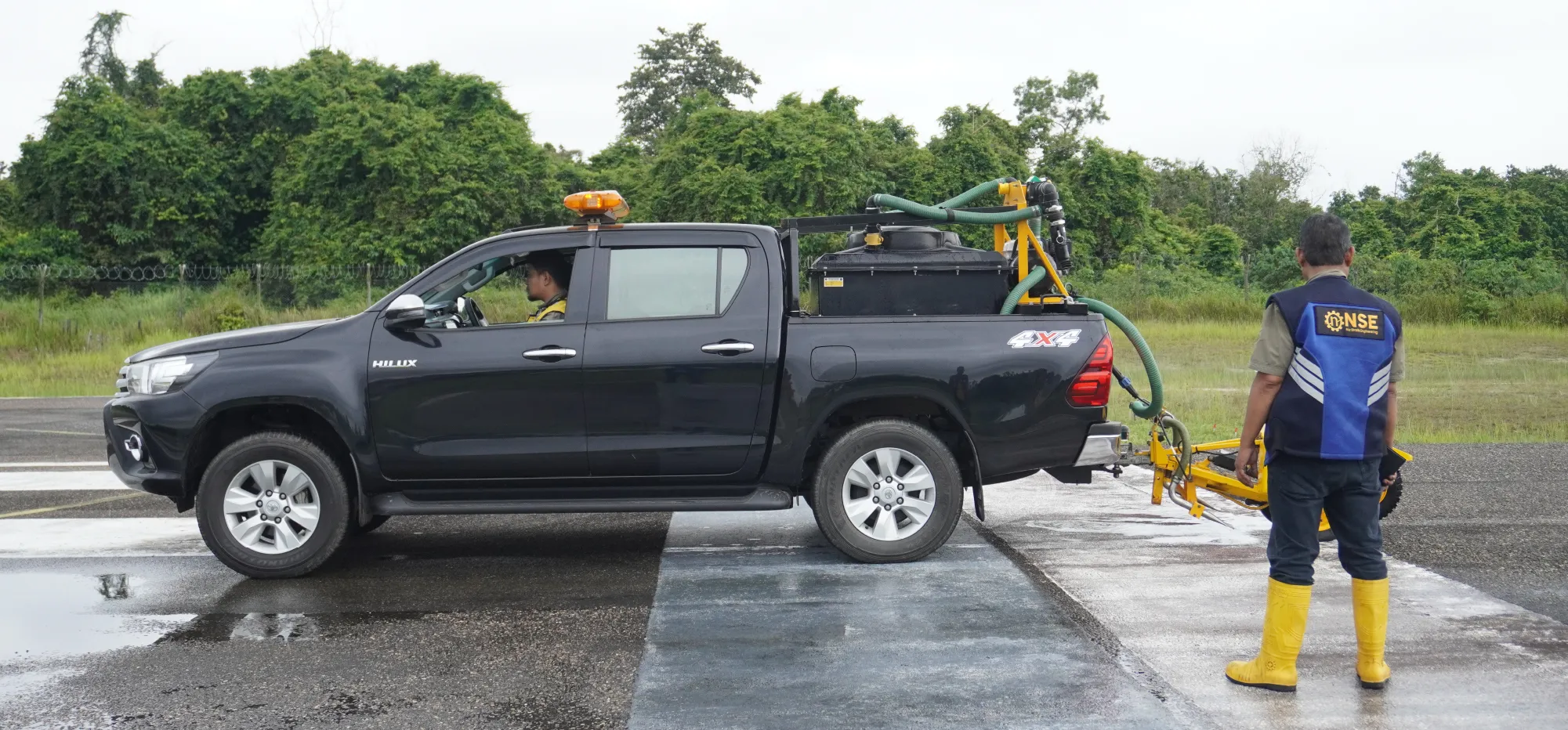Service of Skid Resistance Test at Tanjung Bara Airport