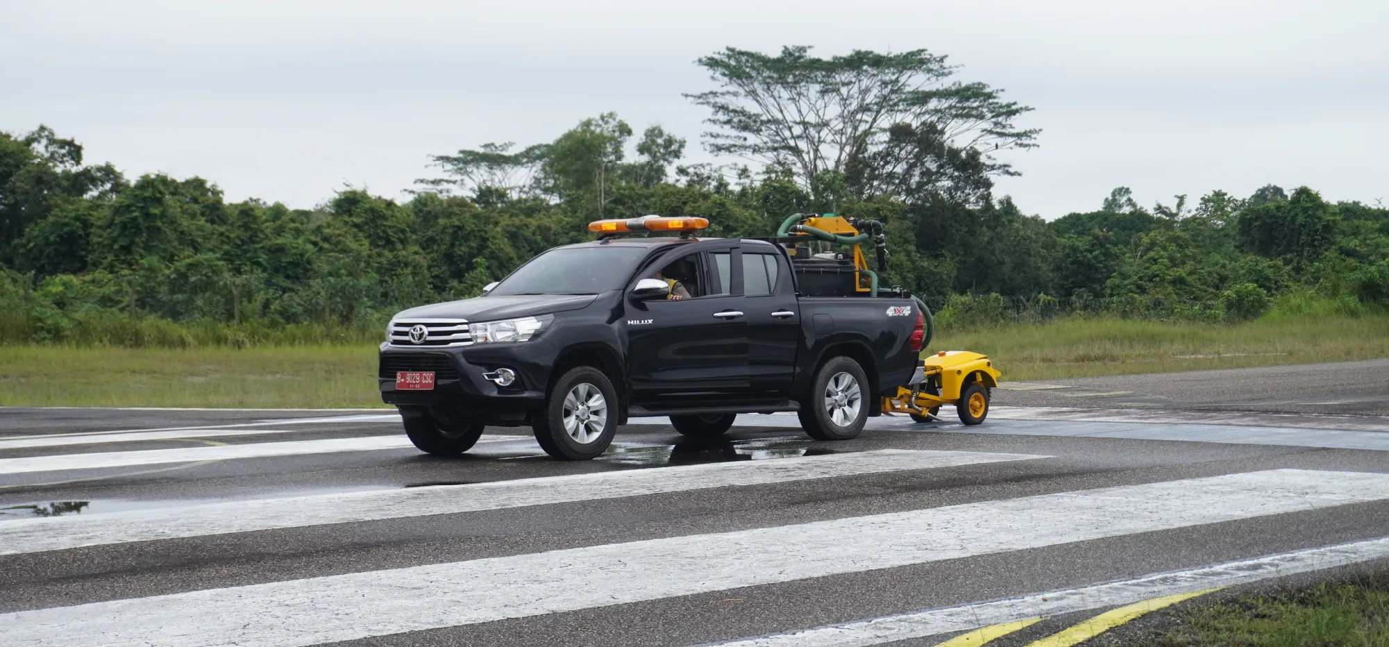 Service of Skid Resistance Test at Tanjung Bara Airport