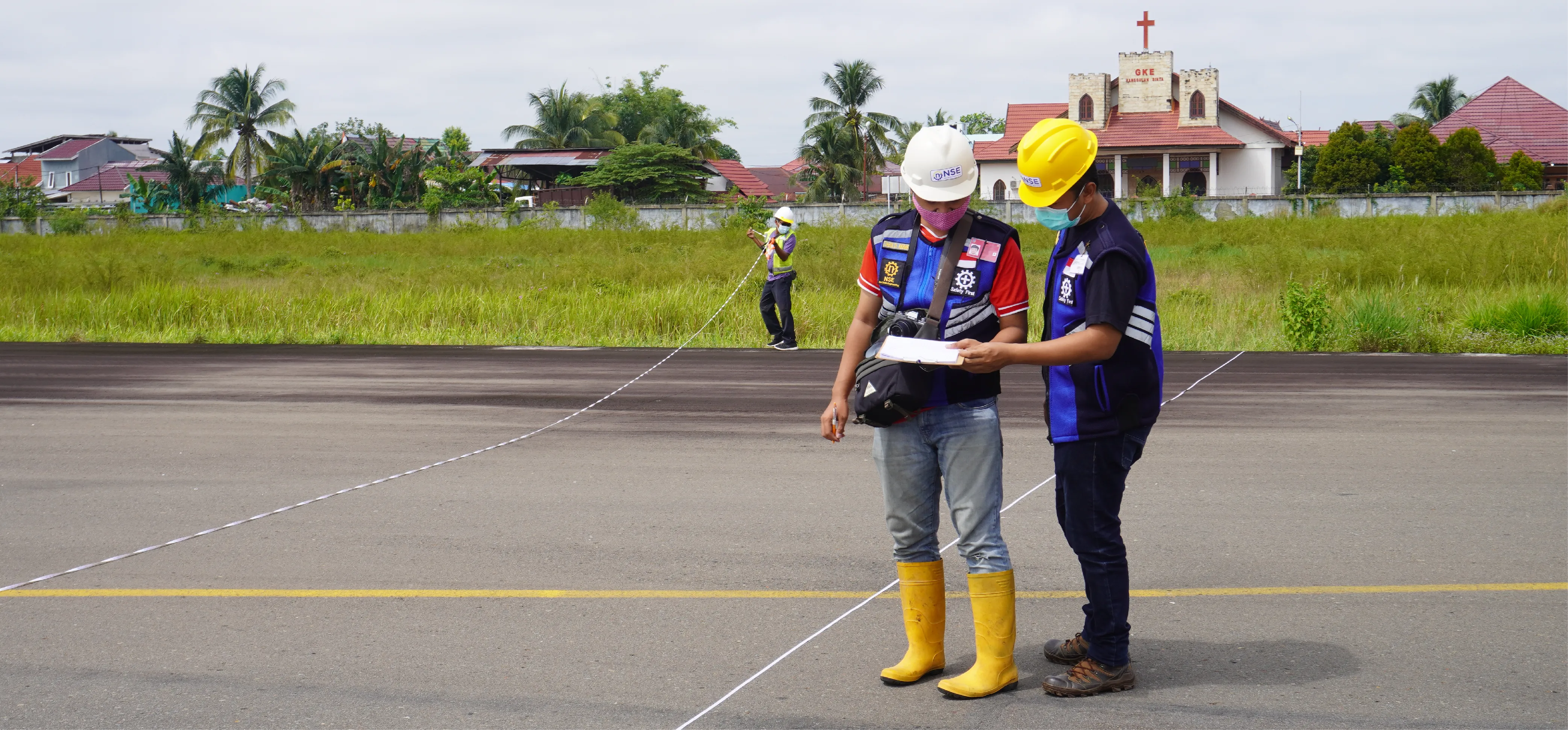 Runway Overlay at Tjilik Riwut Airport