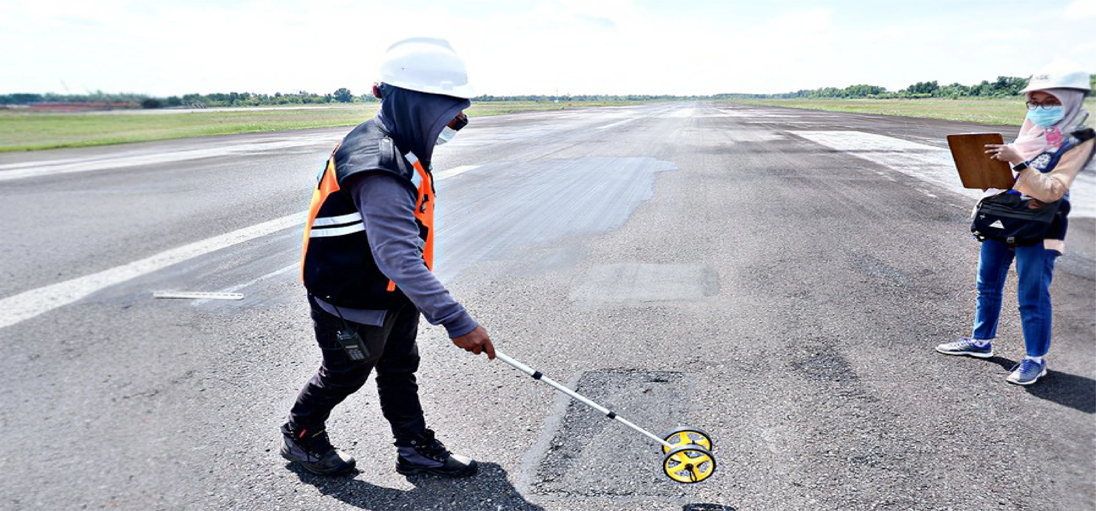 Runway Overlay at Tjilik Riwut Airport